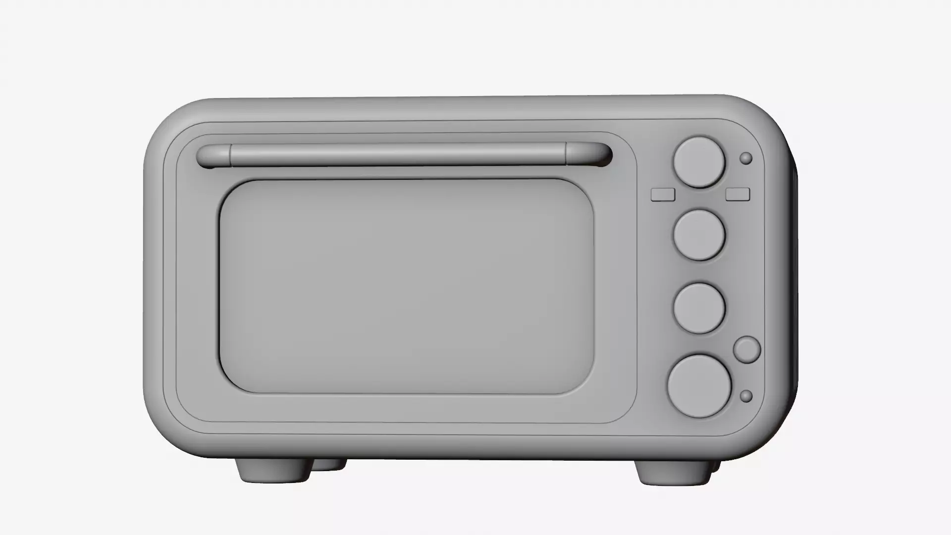 Modern Microwave Oven 3D model_27