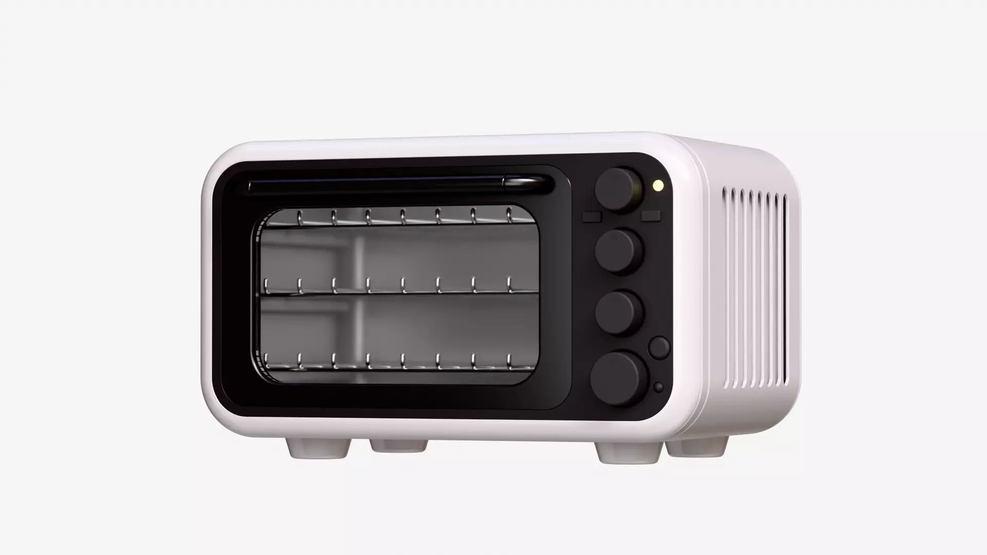 Modern Microwave Oven 3D model_14