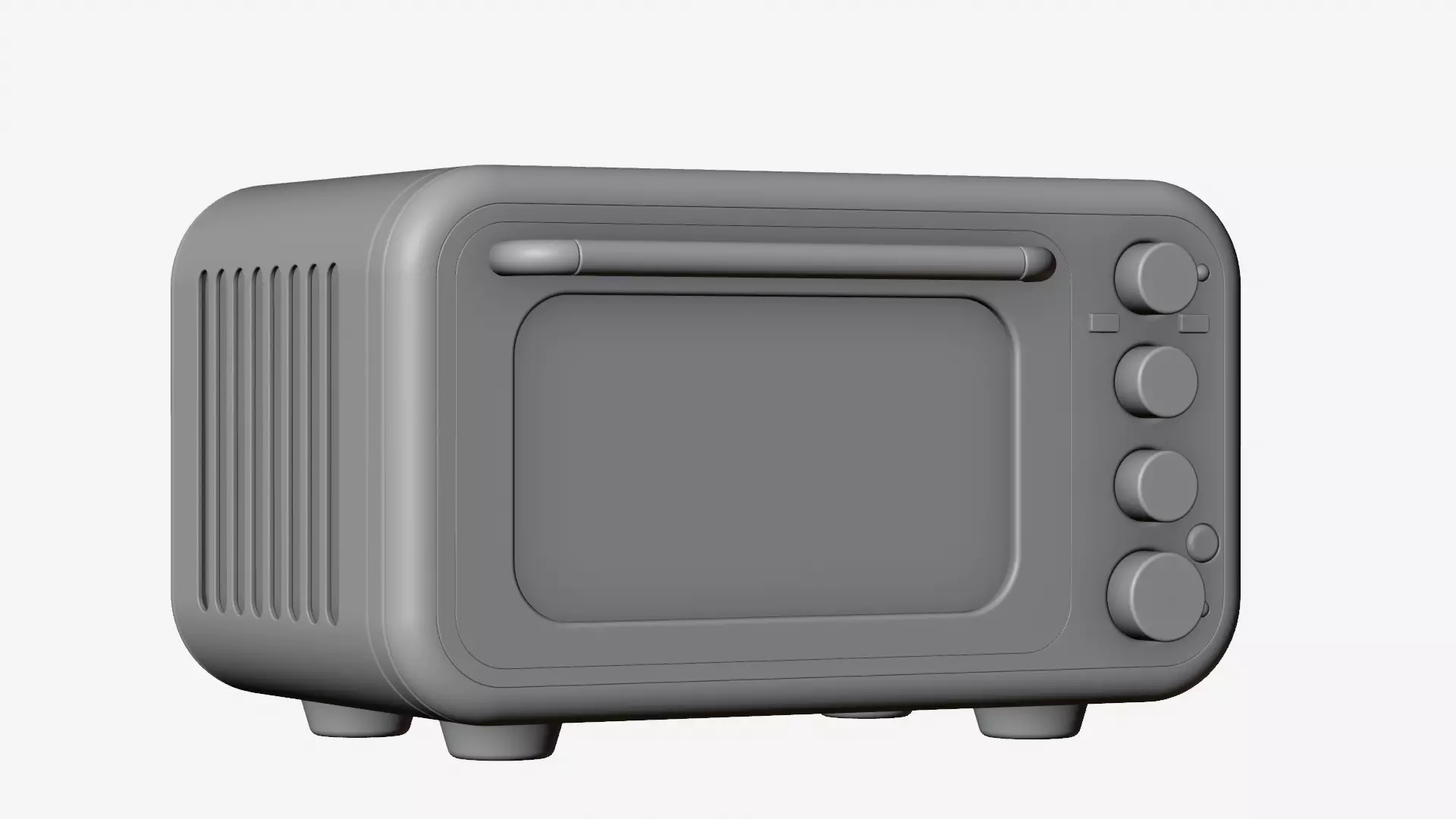 Modern Microwave Oven 3D model_24