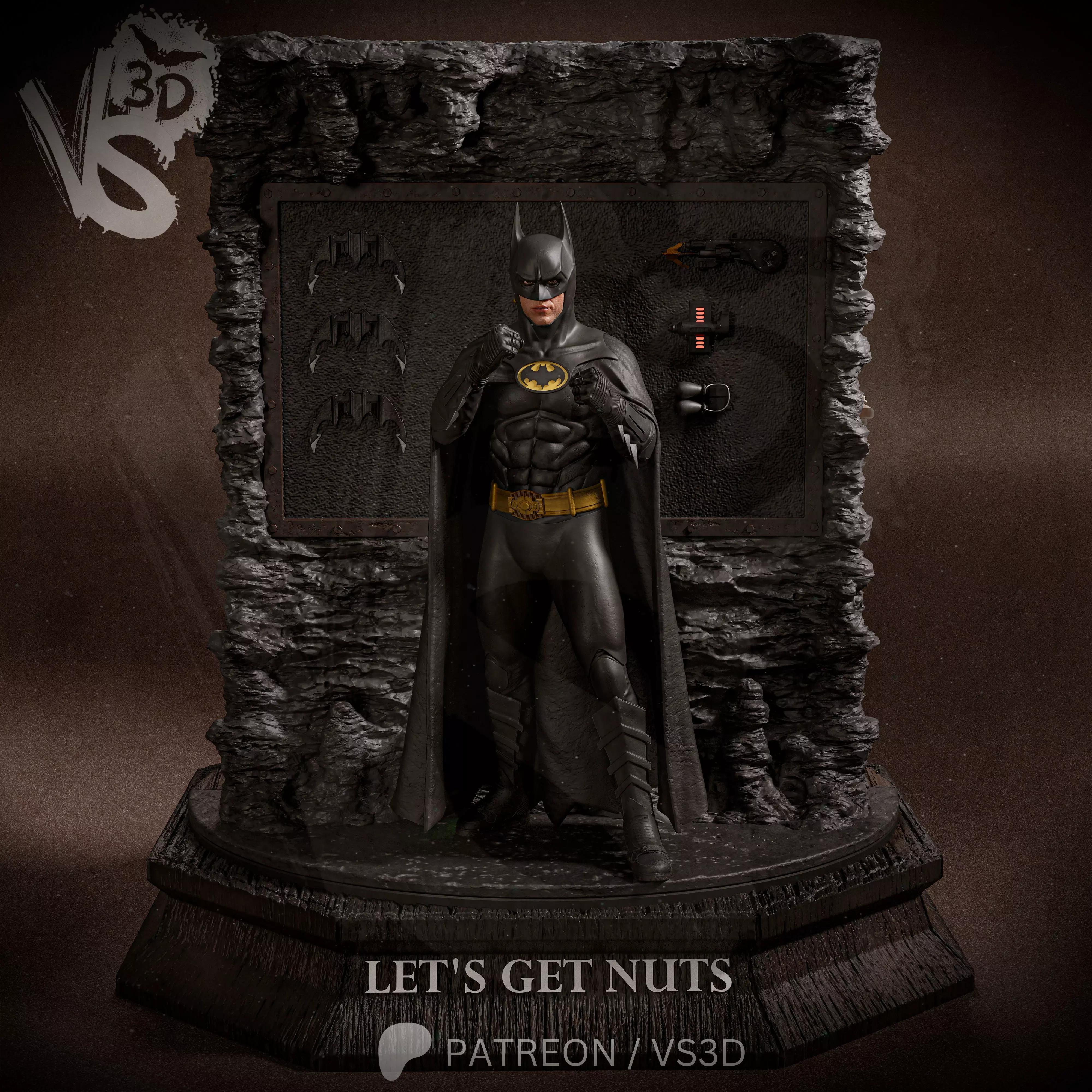 1989 Lets Get Nuts Diorama 3D print model
