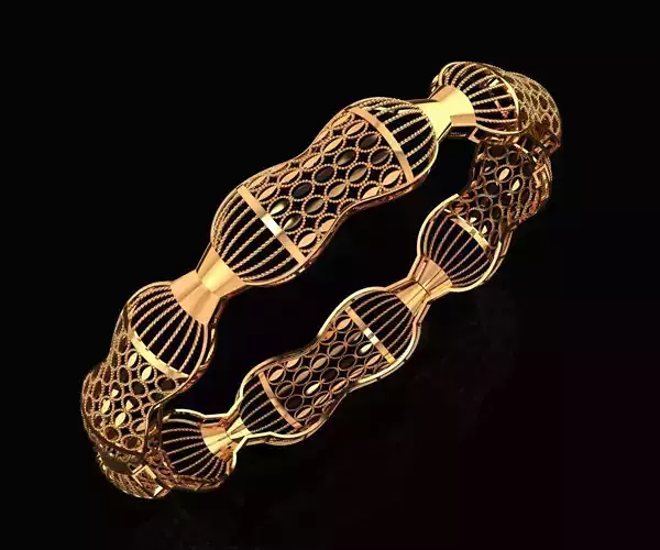 1219 Marquise Openwork Bangle 8gm