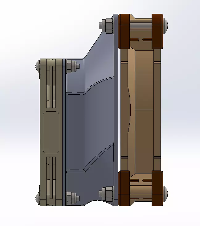 Adapter 92x92 - 120x120 - side option 3D print model_1