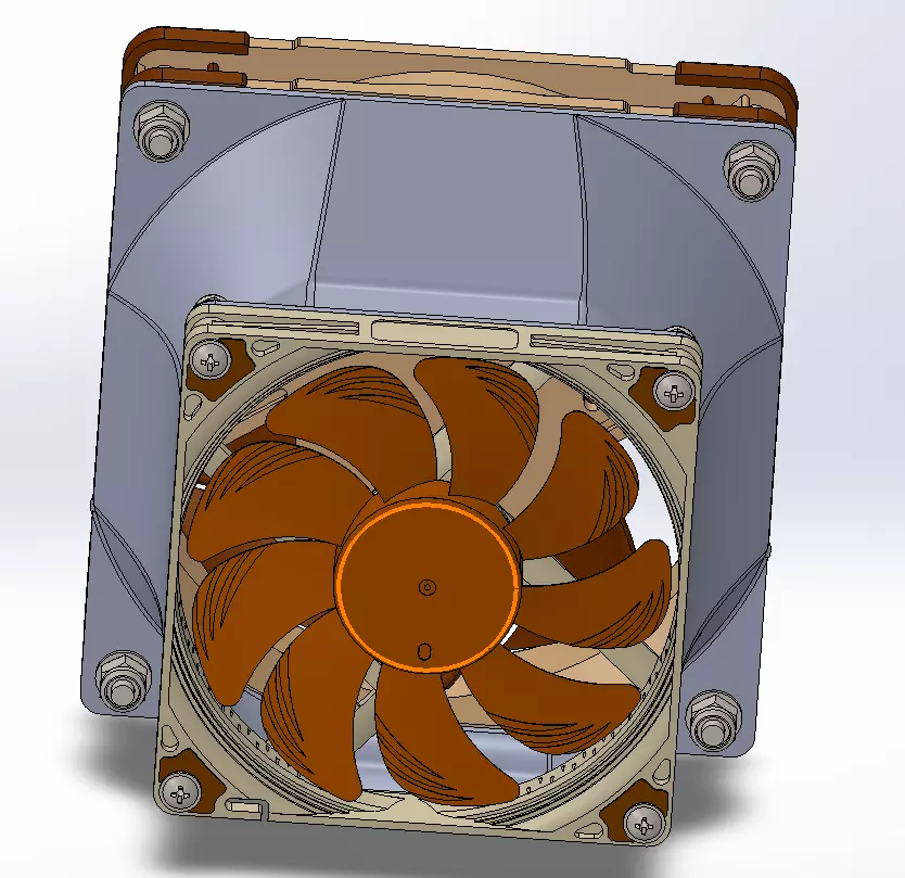 Adapter 92x92 - 120x120 - side option 3D print model_2