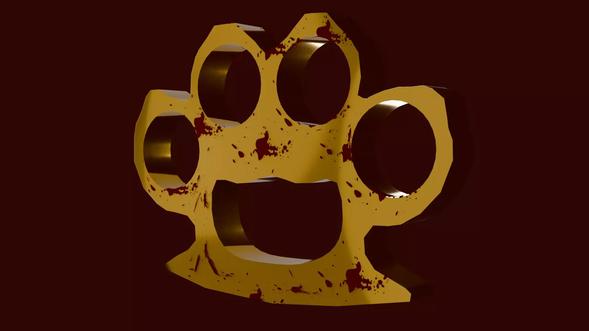 Bloody Punch Low-poly 3D model_0