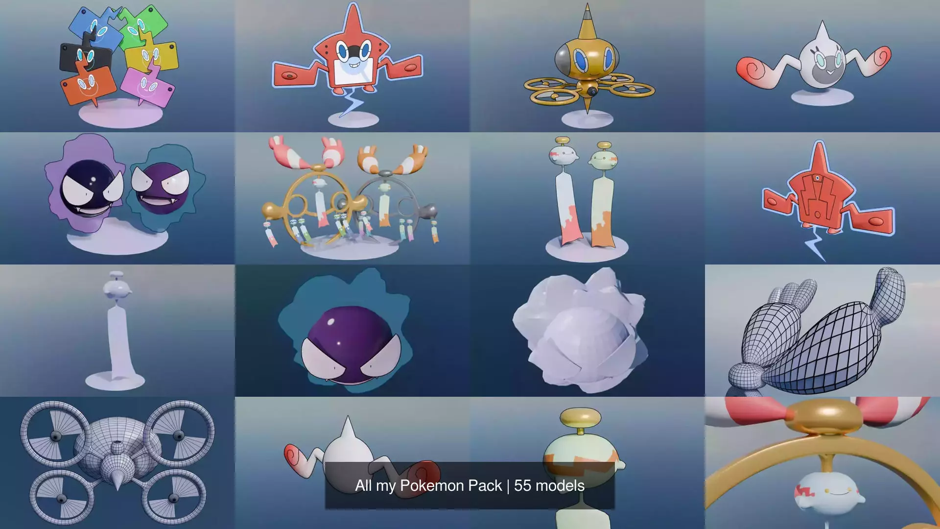 All my Pokemon Pack 3D Model Collection_20
