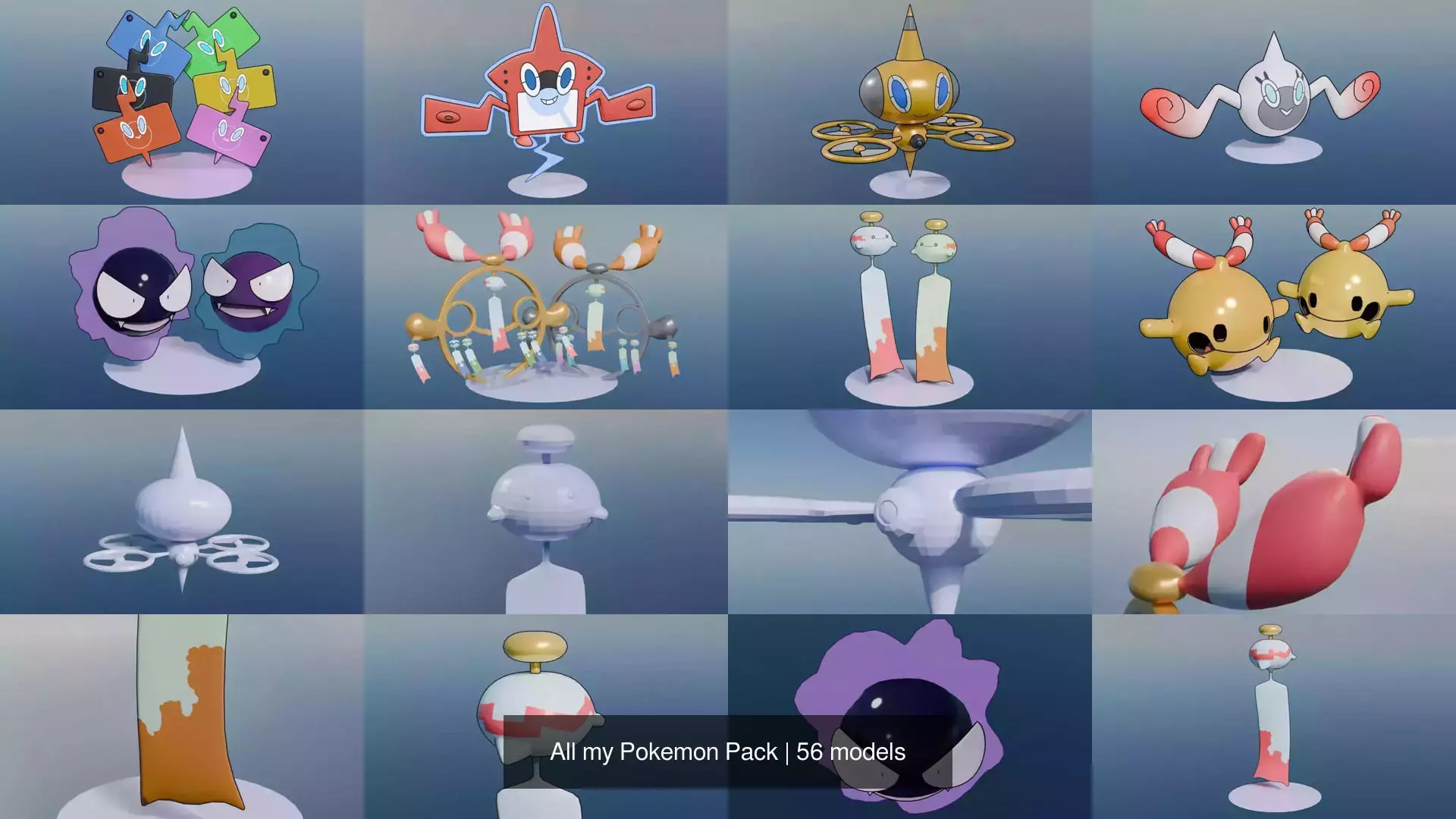 All my Pokemon Pack 3D Model Collection_12