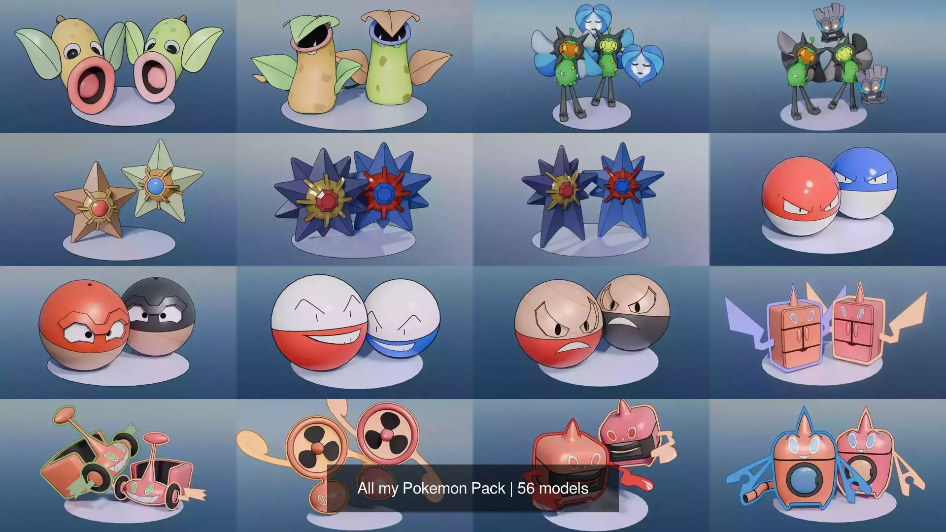 All my Pokemon Pack 3D Model Collection_9
