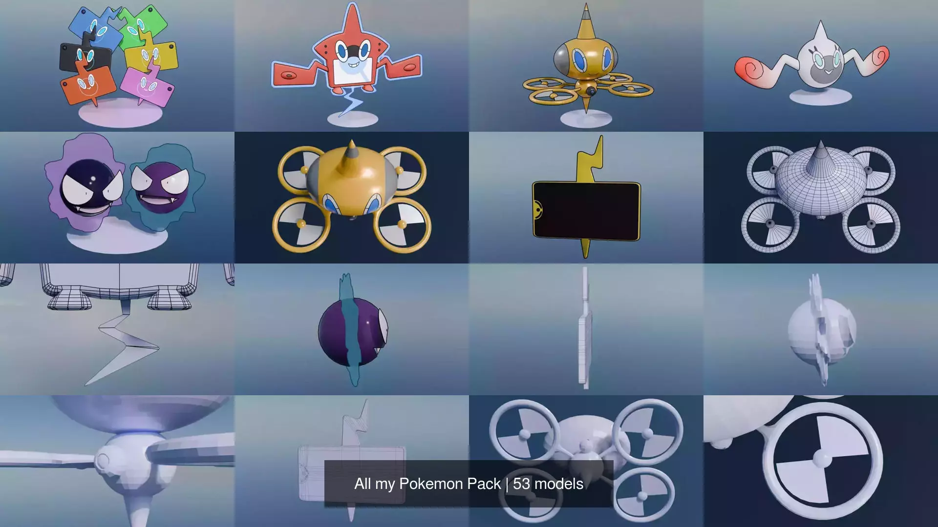 All my Pokemon Pack 3D Model Collection_31
