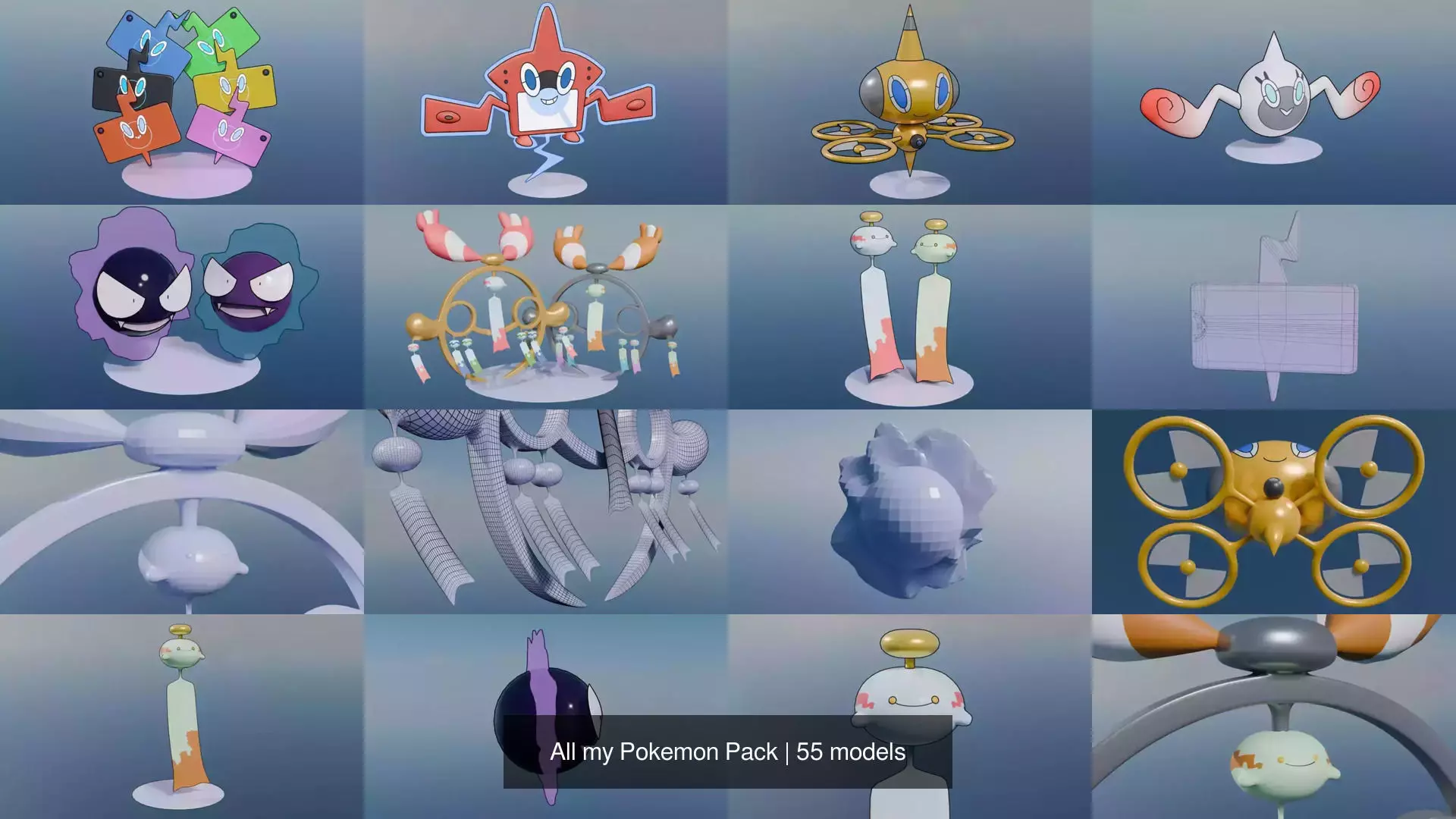 All my Pokemon Pack 3D Model Collection_11