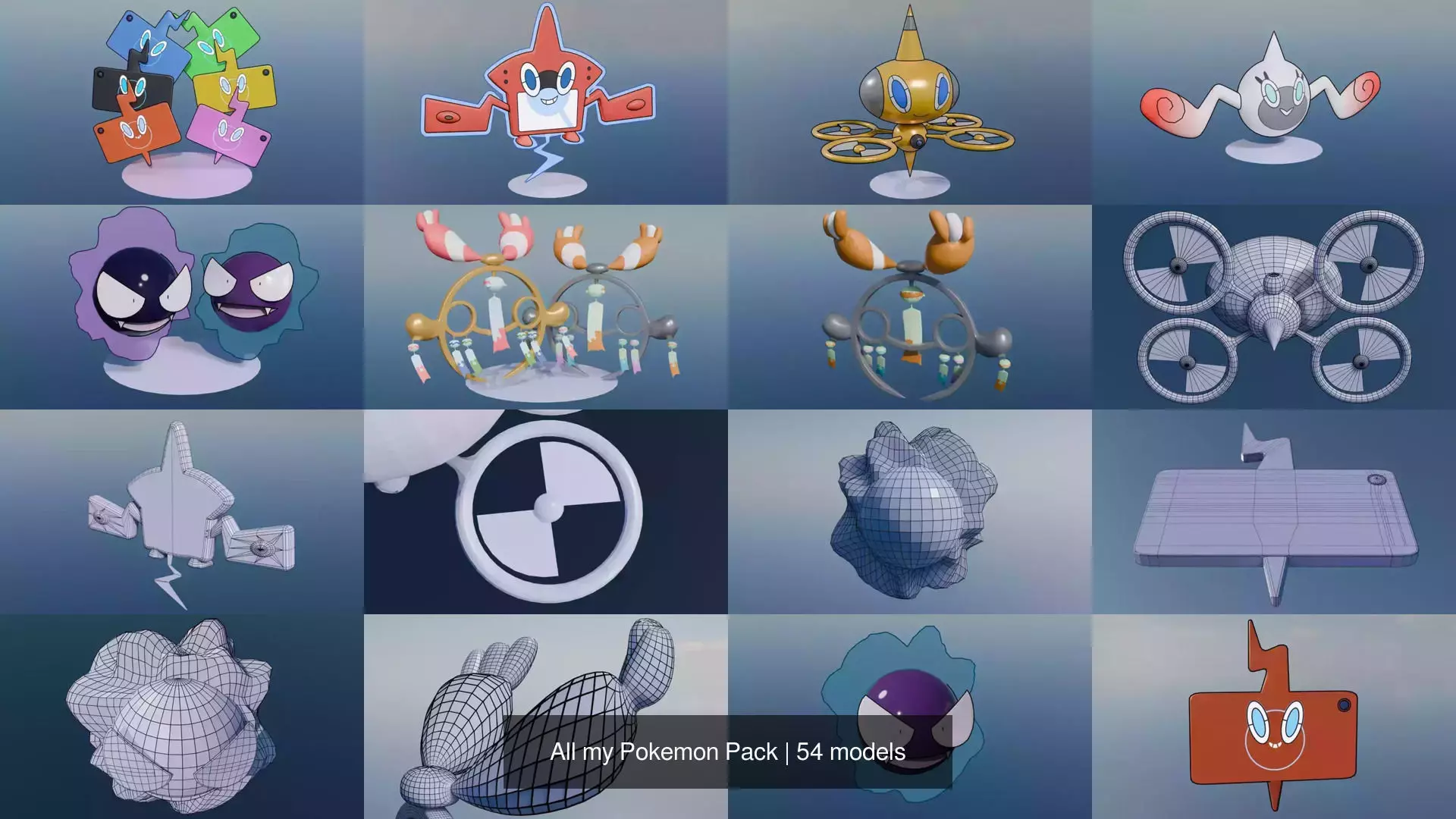 All my Pokemon Pack 3D Model Collection_28