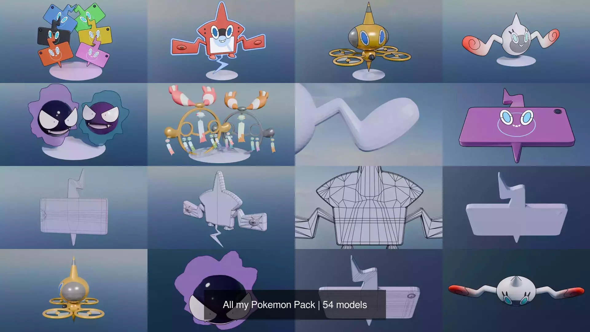 All my Pokemon Pack 3D Model Collection_19