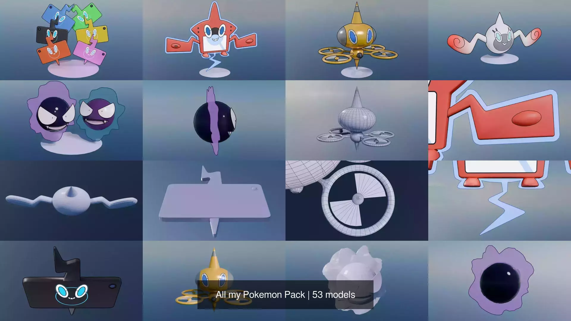 All my Pokemon Pack 3D Model Collection_27