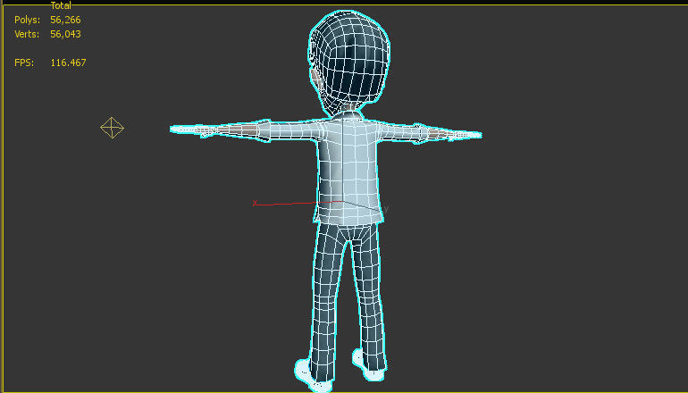 cartoon jokowi Low-poly 3D model_4