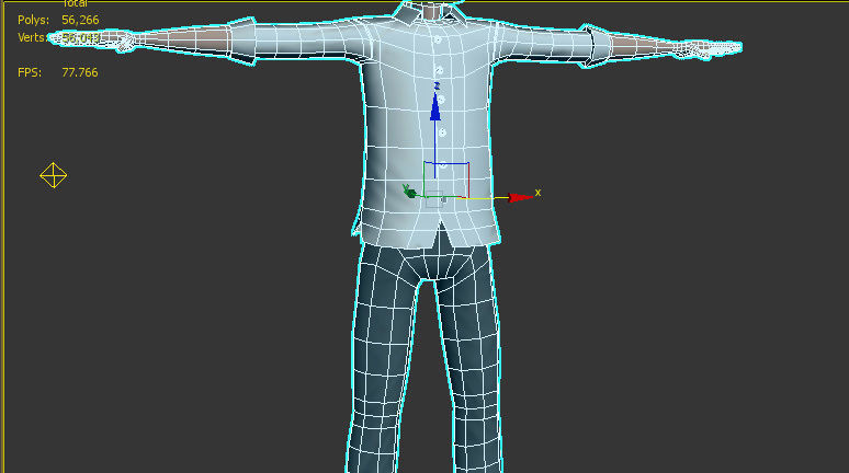 cartoon jokowi Low-poly 3D model_2