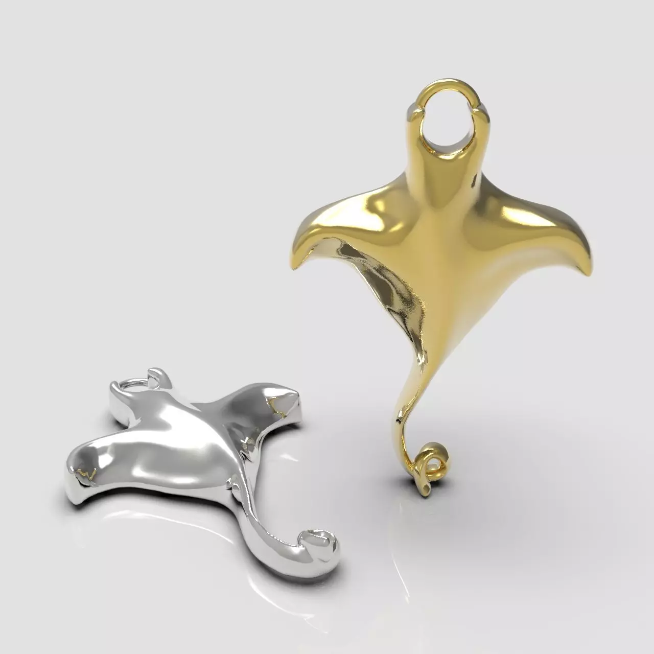 Manta Ray Pendant 3D print model