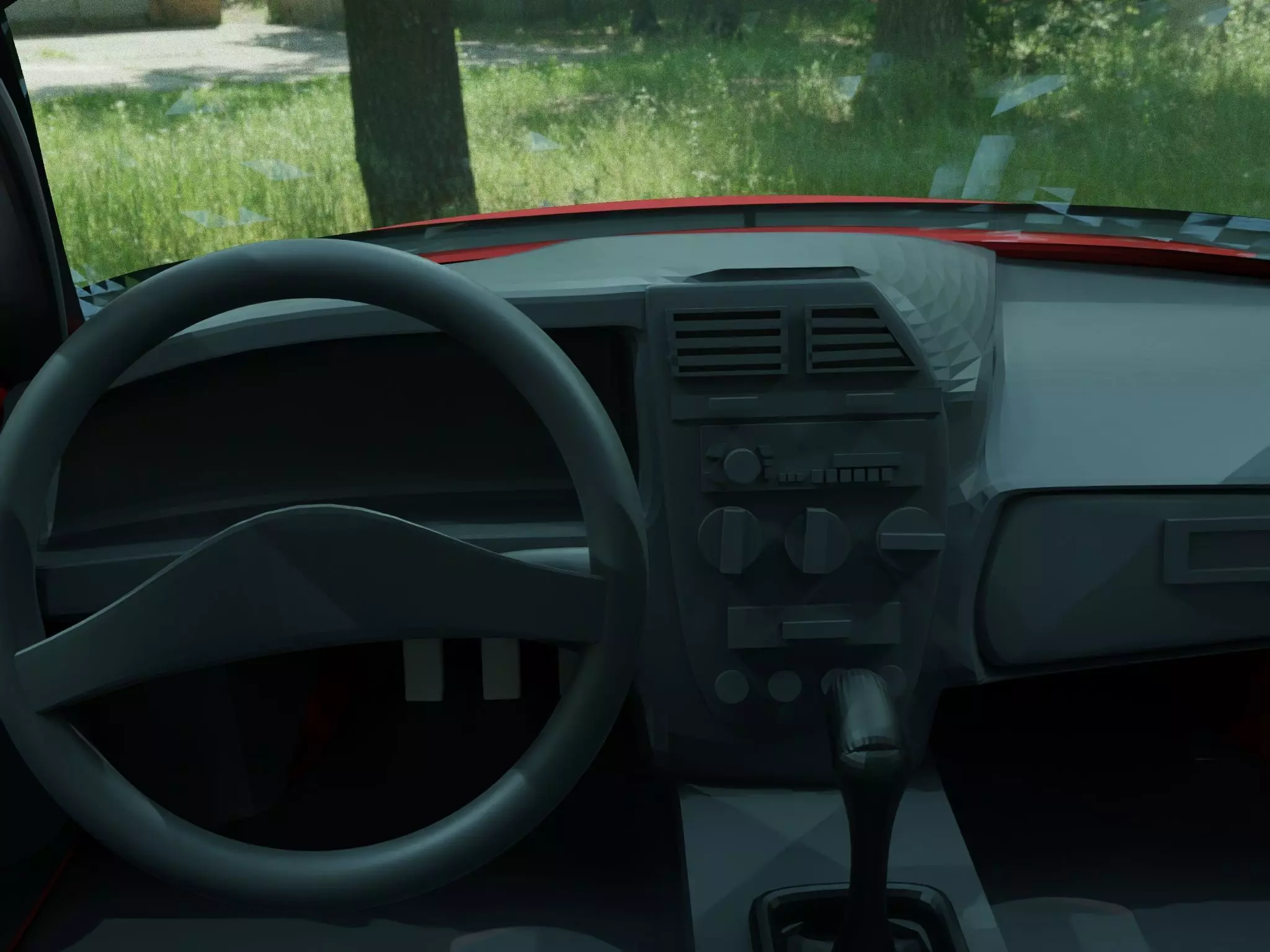 3D LOW POLY development handmade CAR by Ing Karl ArtStudio Low-poly 3D model_9