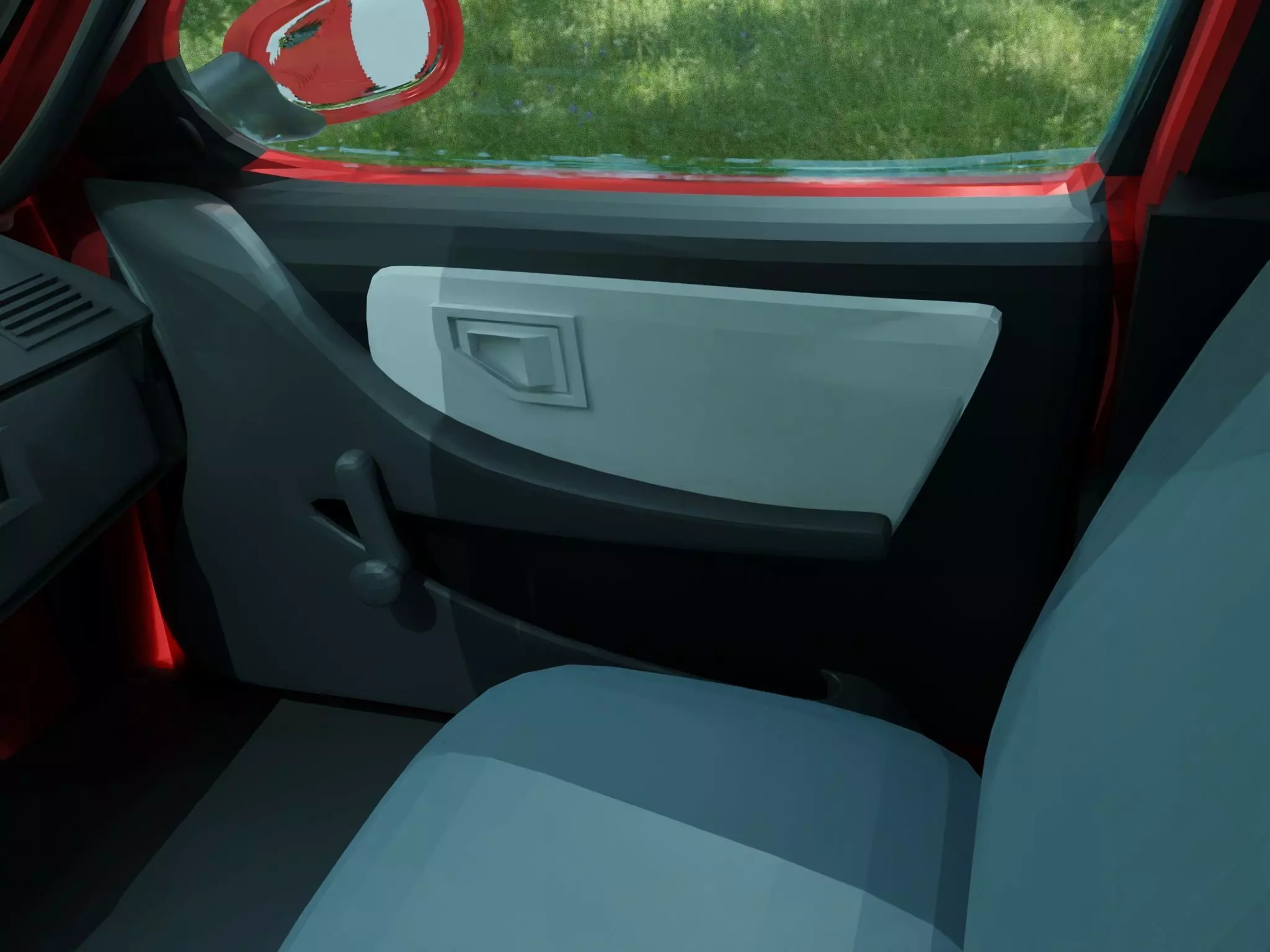 3D LOW POLY development handmade CAR by Ing Karl ArtStudio Low-poly 3D model_10