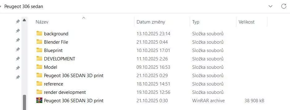 3D LOW POLY development handmade CAR by Ing Karl ArtStudio Low-poly 3D model_14