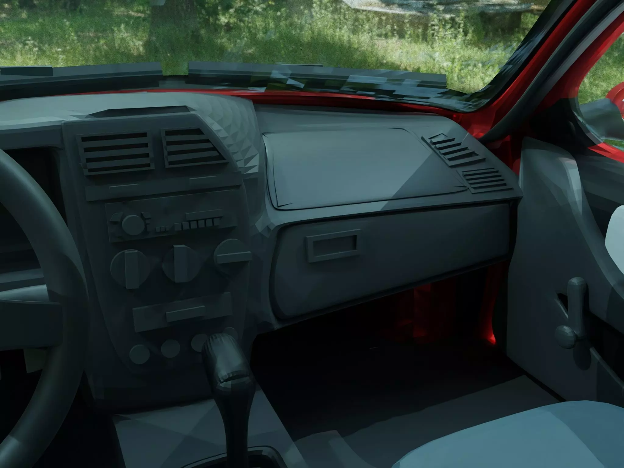 3D LOW POLY development handmade CAR by Ing Karl ArtStudio Low-poly 3D model_11