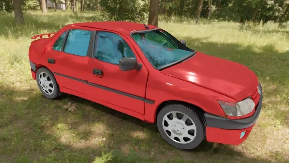 3D LOW POLY development handmade CAR by Ing Karl ArtStudio Low-poly 3D model_8