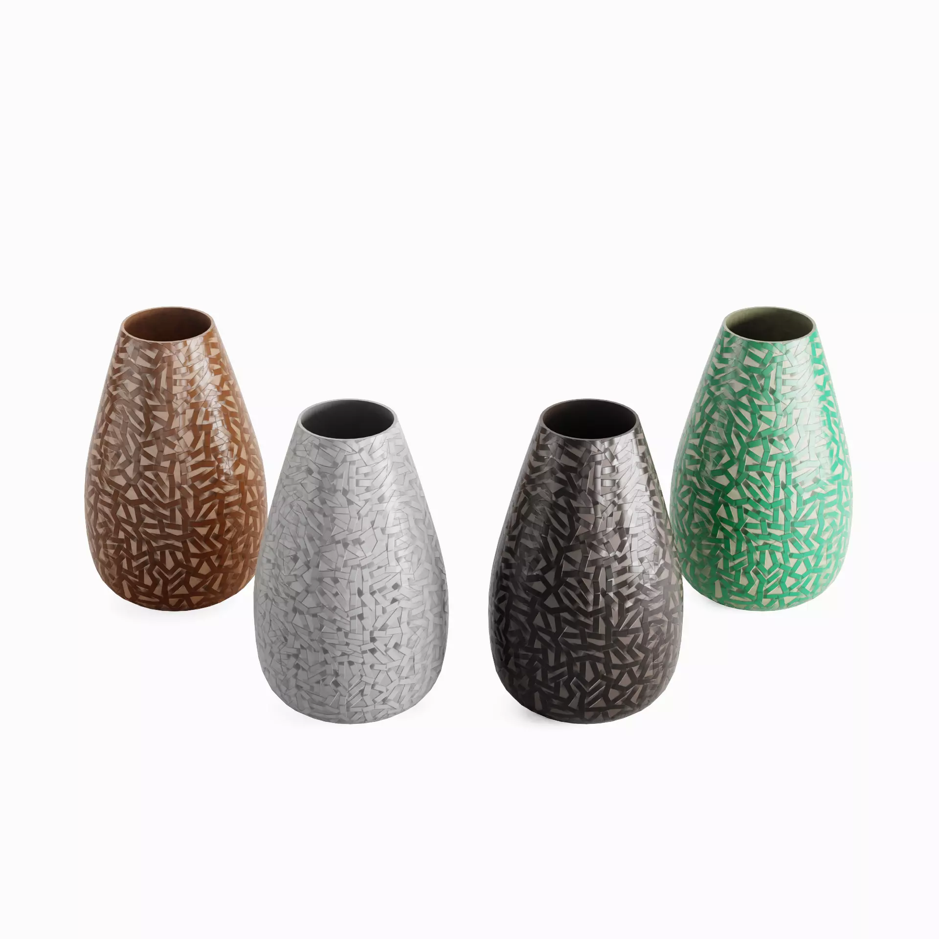 Porcelain Vase Pack B 3D Model Collection_0