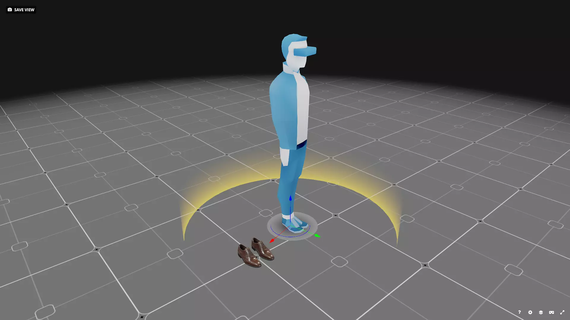 Classic Brown Oxford Shoes Game Ready 3D Model Low-poly 3D model_14