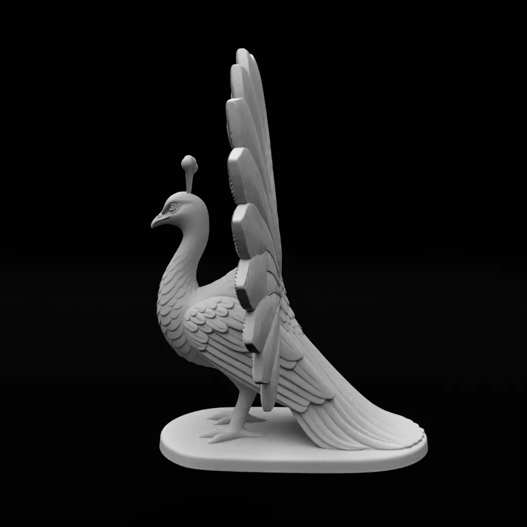Peacock - 3D Print Model 3D print model_3