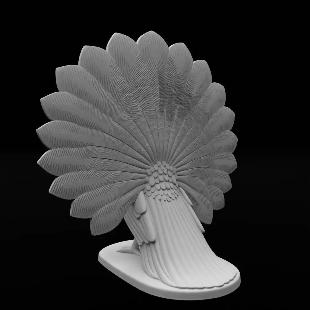 Peacock - 3D Print Model 3D print model_4