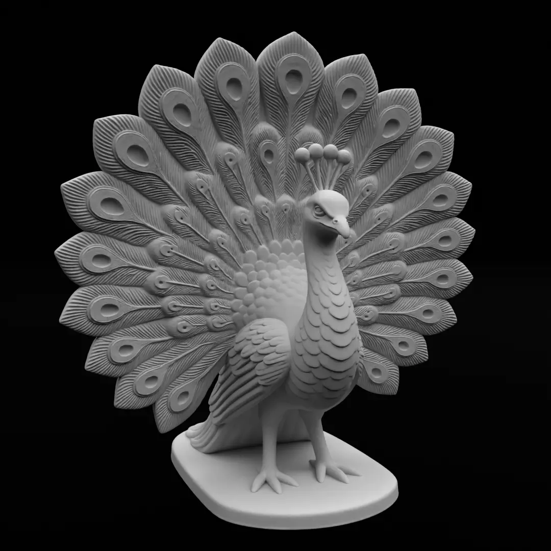 Peacock - 3D Print Model 3D print model_1