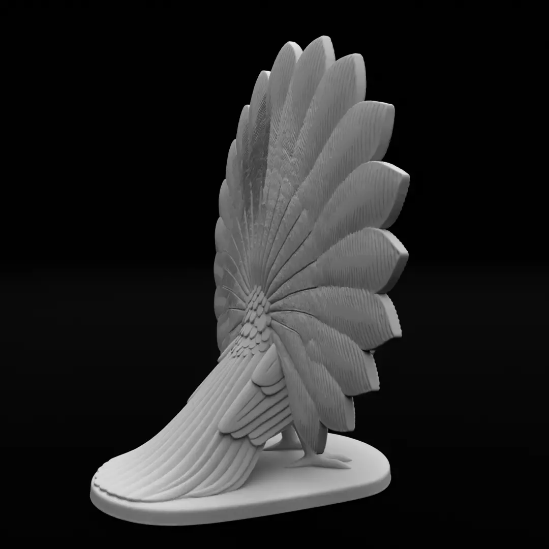 Peacock - 3D Print Model 3D print model_5