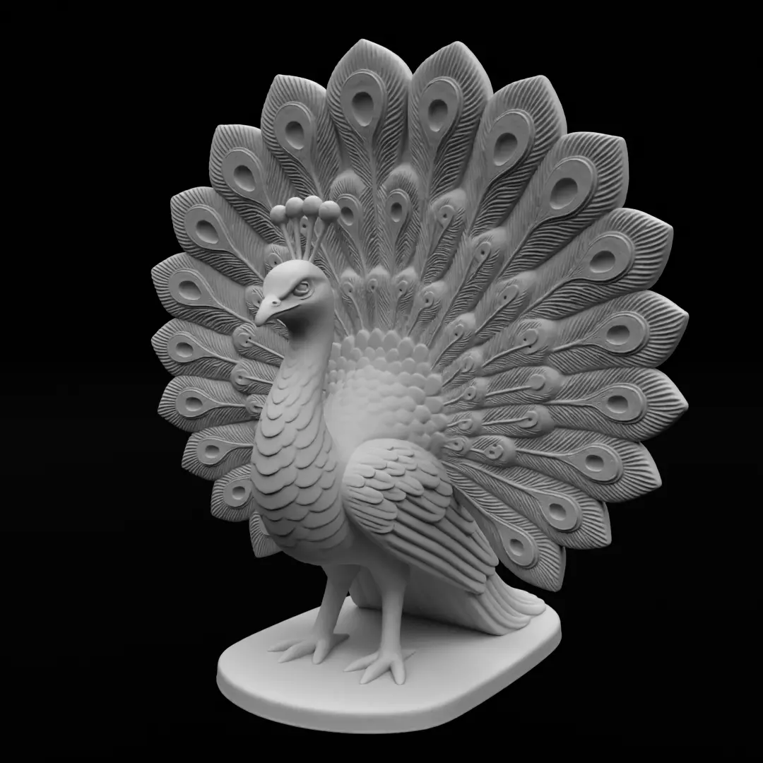 Peacock - 3D Print Model 3D print model_2