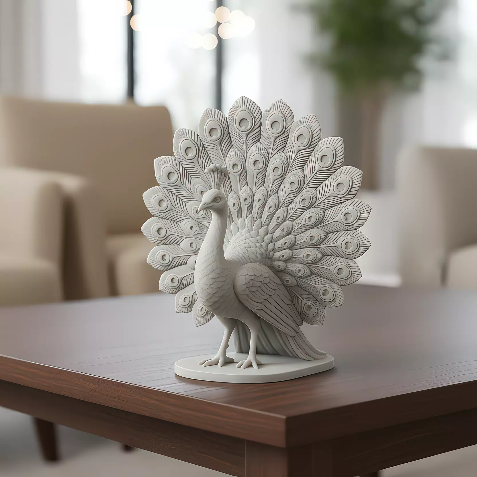 Peacock - 3D Print Model 3D print model_0