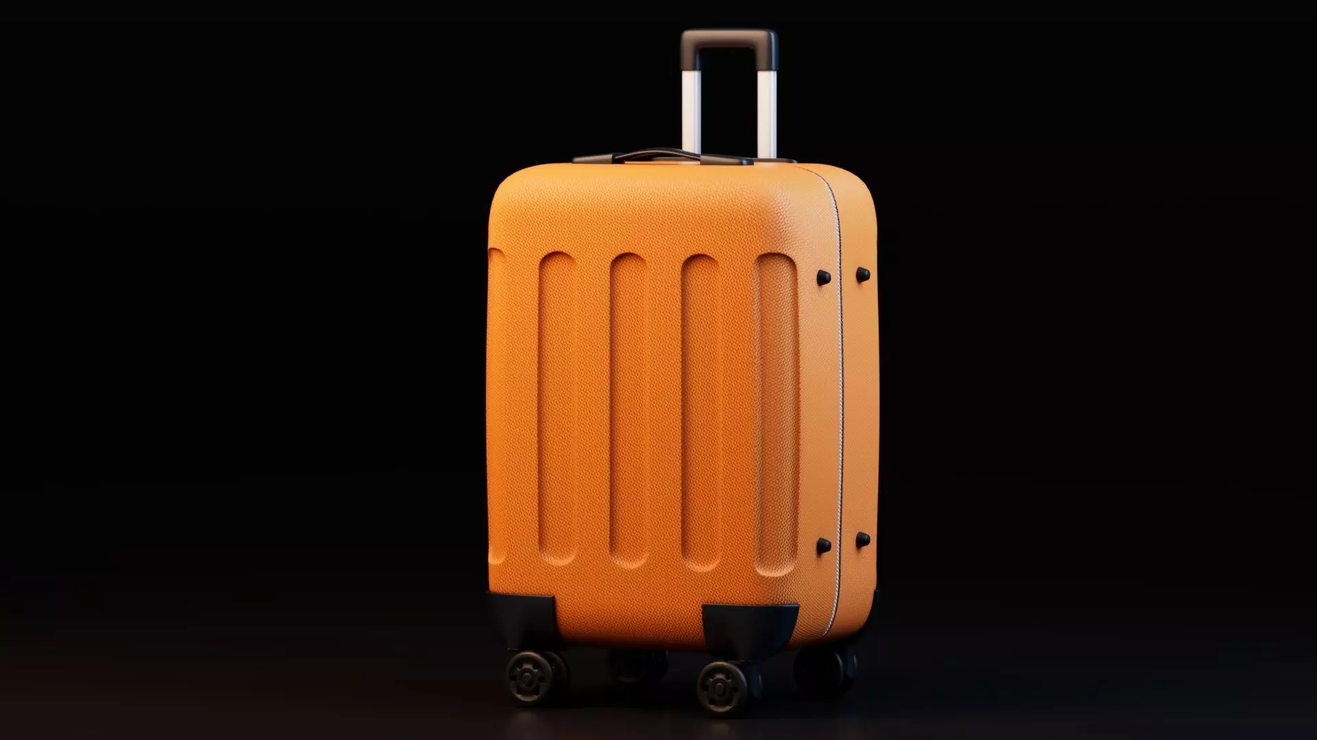 Colorful Luggage Suitcases Low-poly 3D model_8