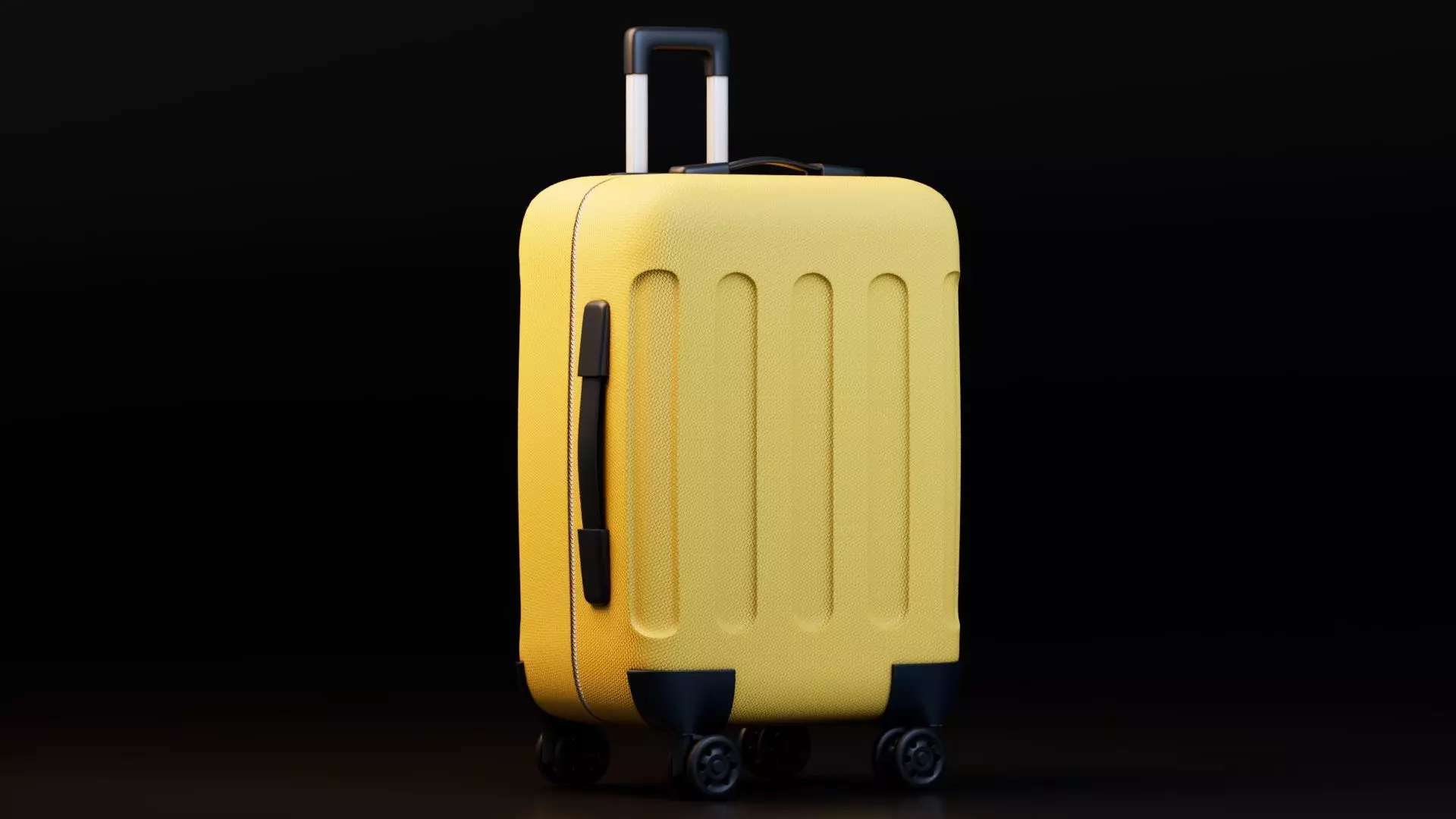 Colorful Luggage Suitcases Low-poly 3D model_3