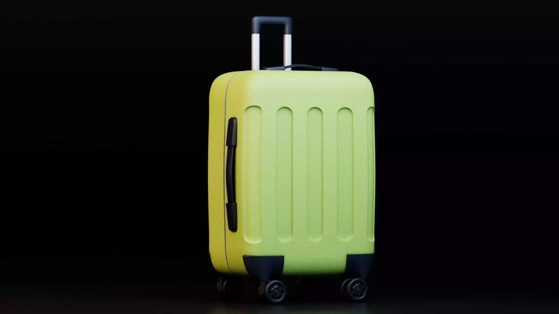 Colorful Luggage Suitcases Low-poly 3D model_6