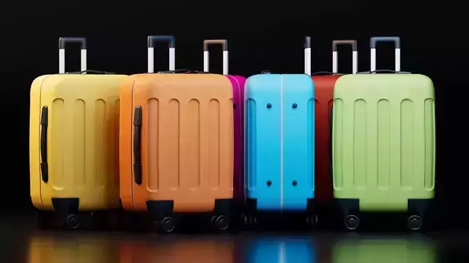 Colorful Luggage Suitcases