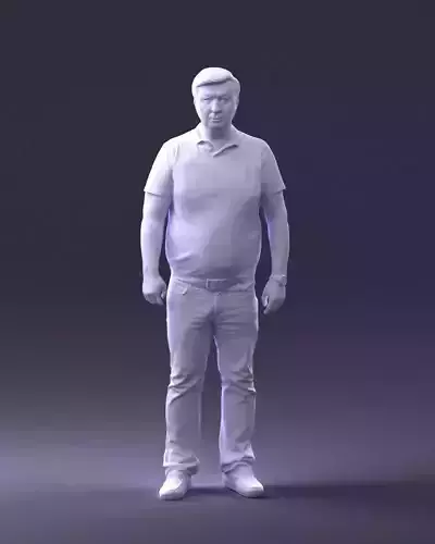 000361 Casual Man in Polo Shirt 3dp