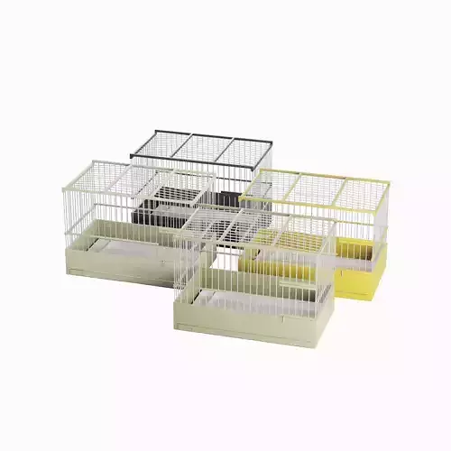 Small Birdcage Pack 3D Model Collection