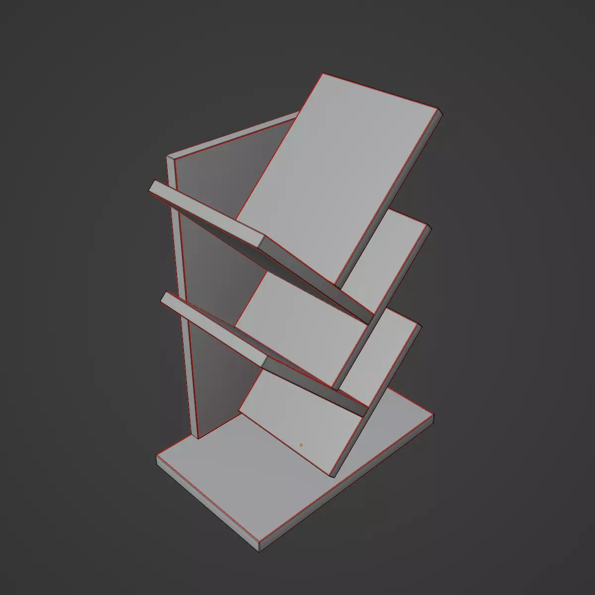Small Bookshelf Pack B 3D Model Collection_20