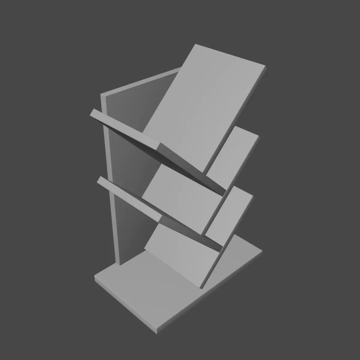 Small Bookshelf Pack B 3D Model Collection_19