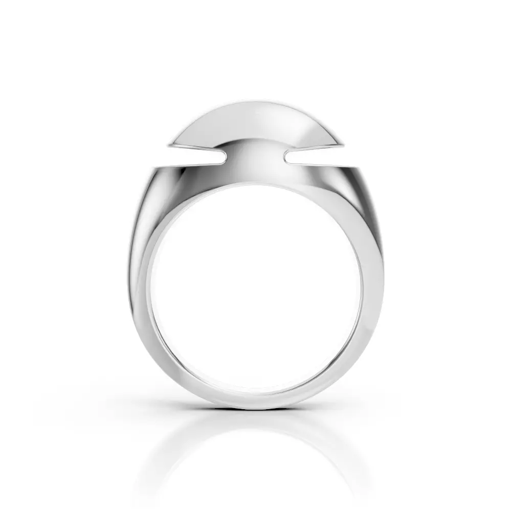 Bulgari Cabochon Ring 3D print model_1