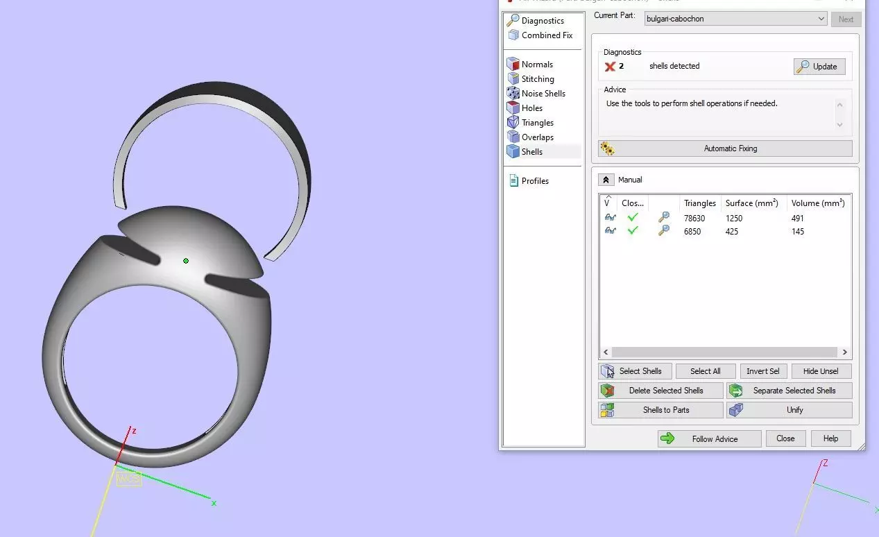 Bulgari Cabochon Ring 3D print model_6