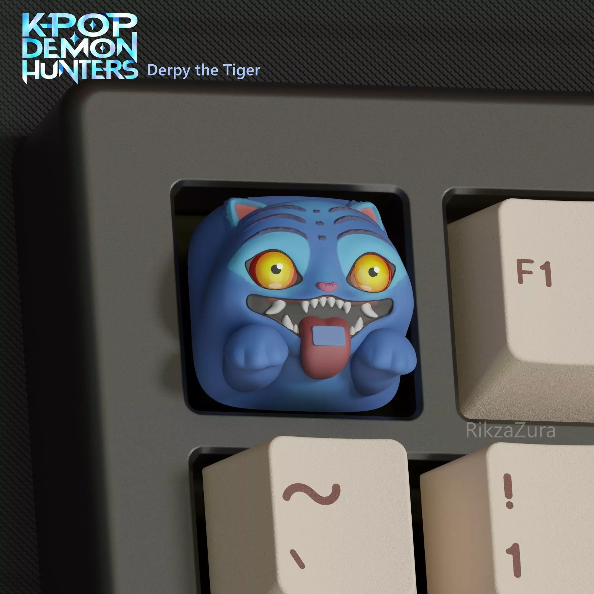 CUTE DERPY - KPOP DEMON HUNTERS ANIME KEYCAPS  3D print model_3