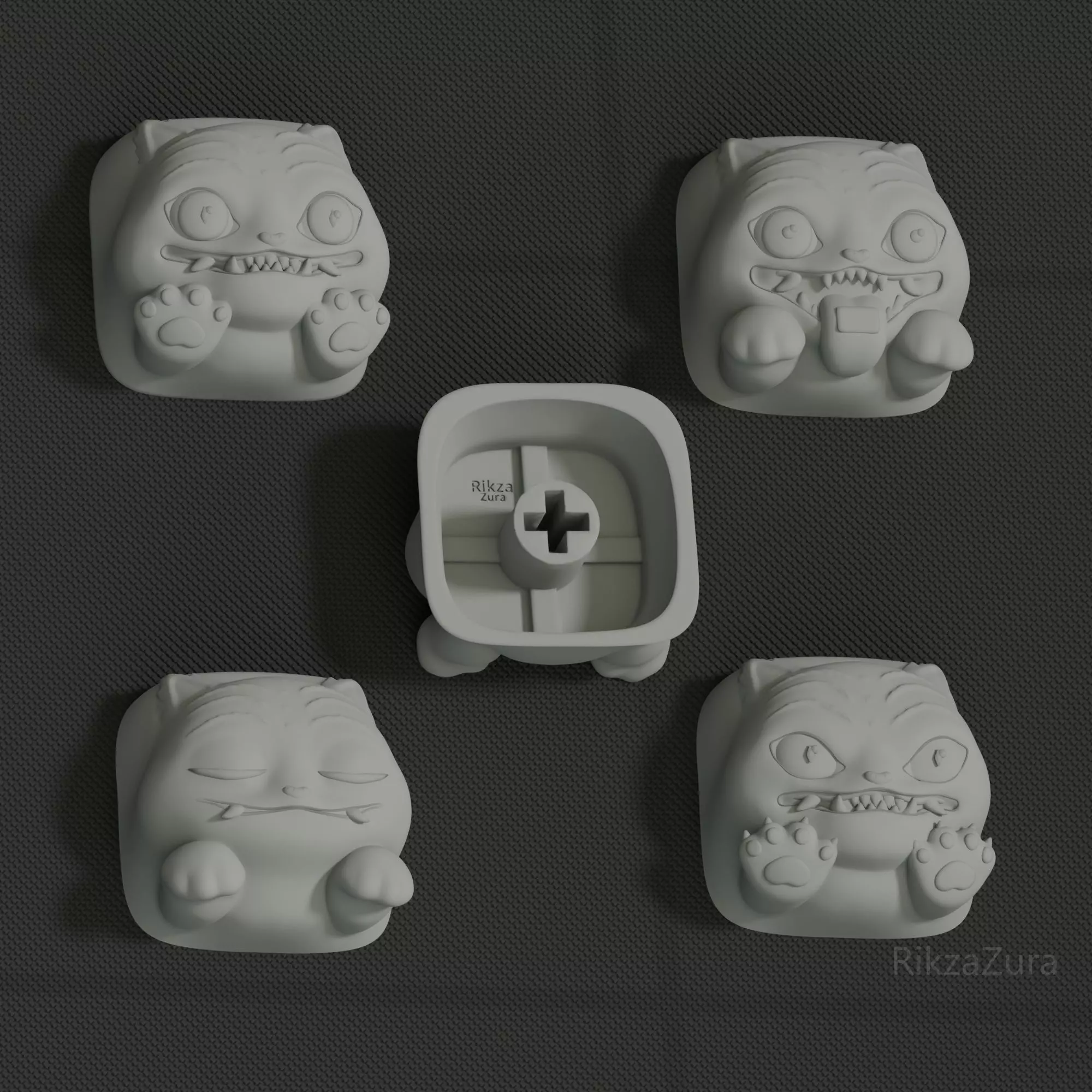 CUTE DERPY - KPOP DEMON HUNTERS ANIME KEYCAPS  3D print model_1