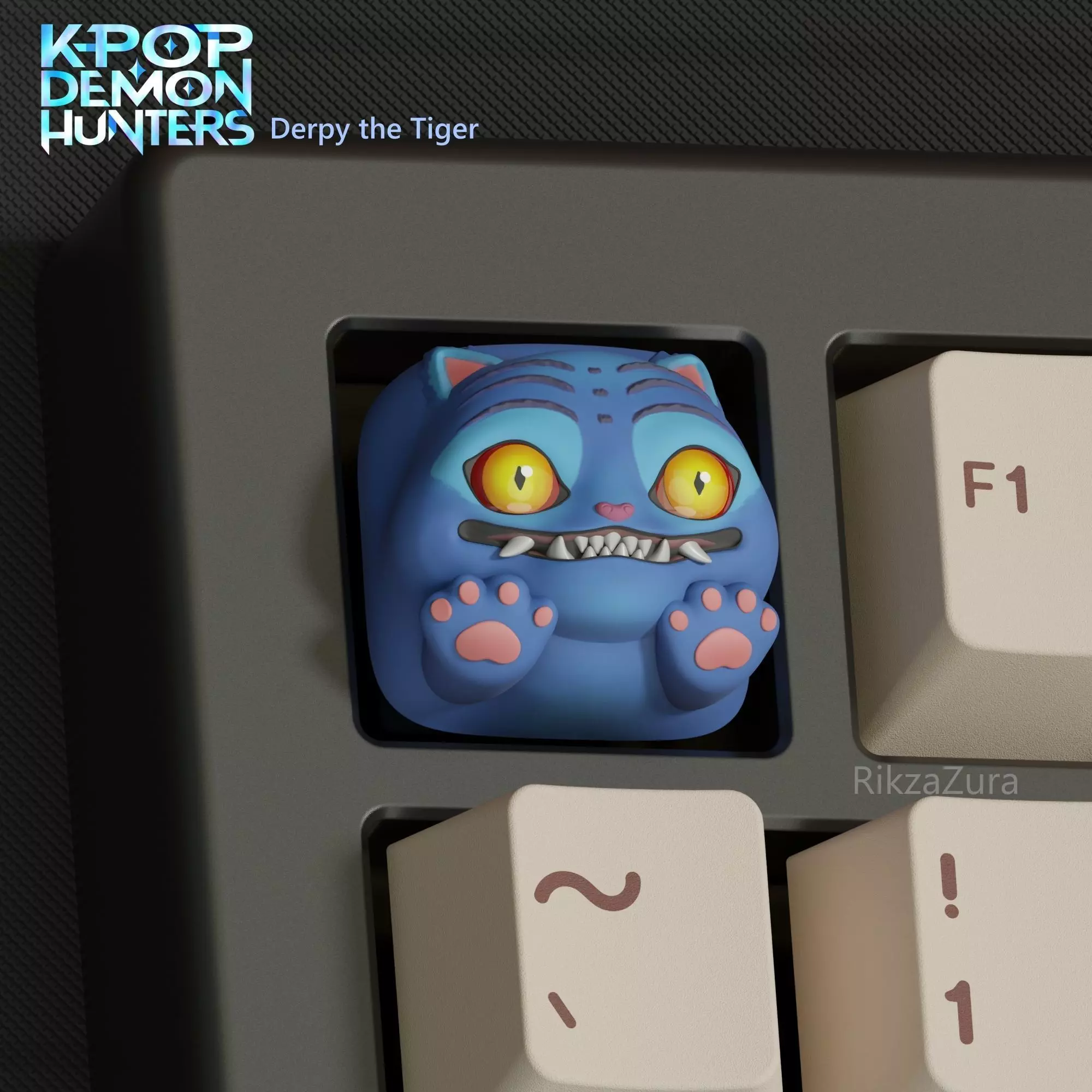 CUTE DERPY - KPOP DEMON HUNTERS ANIME KEYCAPS  3D print model_2
