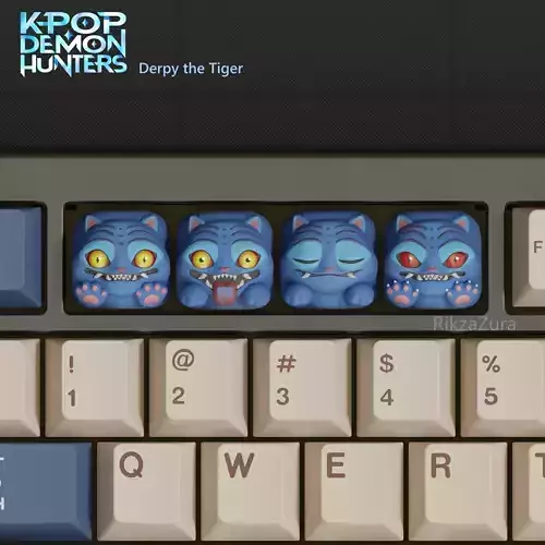 CUTE DERPY - KPOP DEMON HUNTERS ANIME KEYCAPS  3D print model