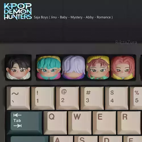 CUTE SAJA BOYS - KPOP DEMON HUNTERS KEYCAPS  3D print model