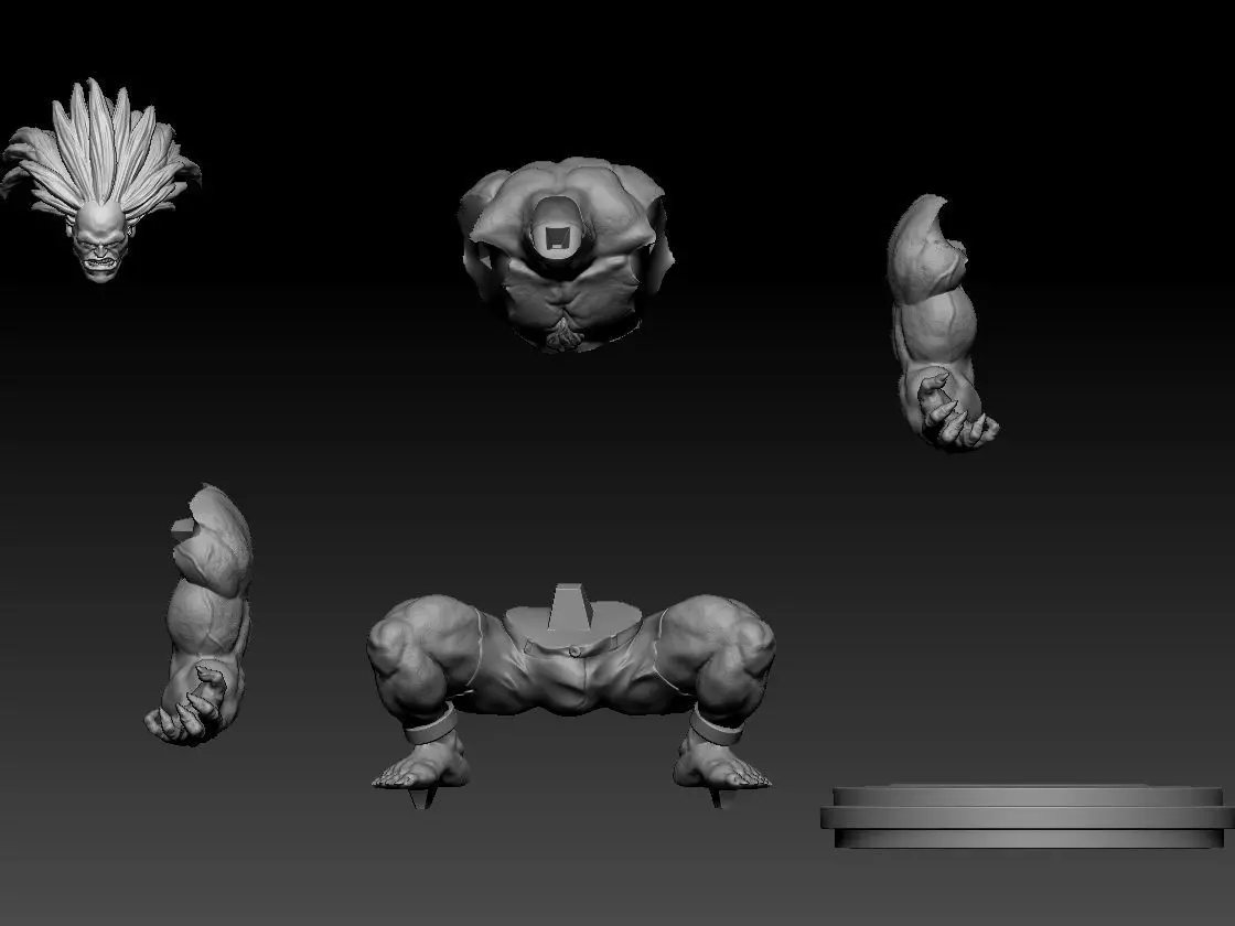 Blanka stl statue Street Fighter 3D print model_9