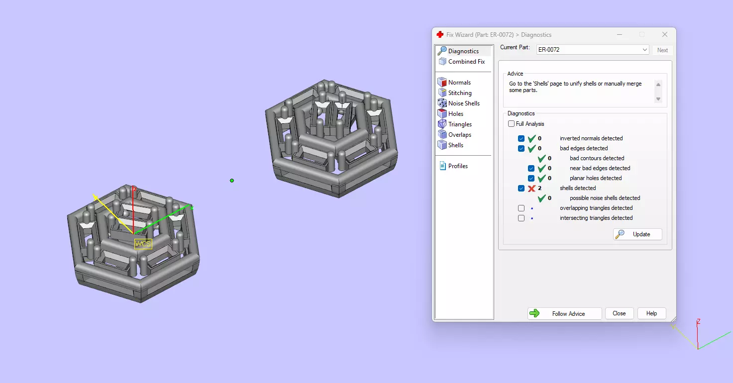 Hexagon Baguette Diamond Stud Earrings With Geometric Style  3D print model_13