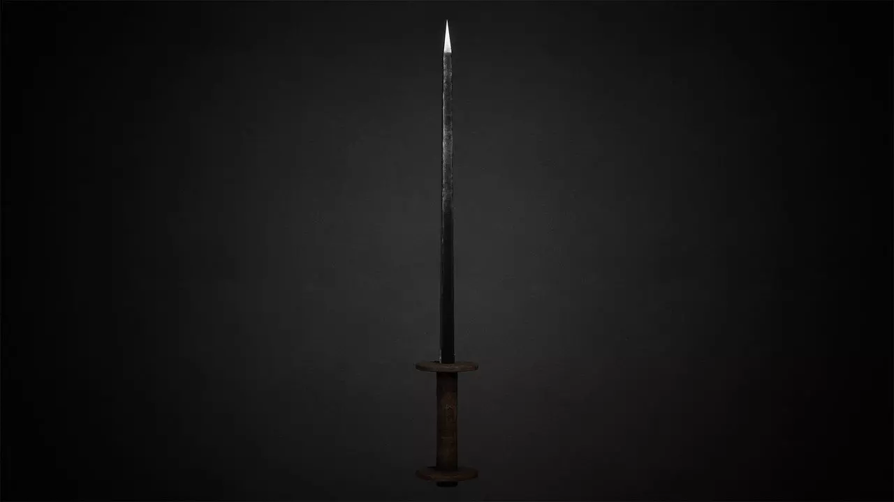 Medieval Knives Low-poly 3D model_3
